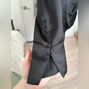 Dynamite Black Satin Dress - Size Medium